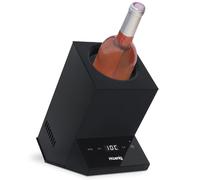 H.Koenig Enfriador de Vino LVX26, Refrigerador para Botellas de Vino Blanco, Tinto, Rosado y Champagne, Temperatura Ajustable 5-18°C, Control Digital, Sistema Termoeléctrico, 72W