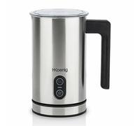 H.Koenig Espumador de Leche Eléctrico MLK8, 0.24 Litro, 3 Funciones, 500 W, Temperatura de 65 °C, Libre de BPA, Acero Inoxidable, Gris.