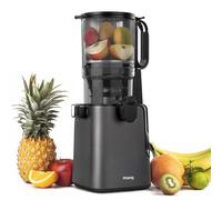 H.Koenig - Extractor de jugo de frutas y verduras vertical GSX26 - Libre de BPA, apertura ancha 135 mm, presión suave 50 rpm, acero inoxidable, silencioso, 250 W, antigoteo, lavable a máquina