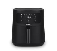 H.Koenig Freidora de aire FRY840, Capacidad 4L, Cocina hasta 6 personas, Ajustable 80-200°C, 5 Modos de Cocción, Temporizador 60min, 5 Programas, Pantalla Táctil