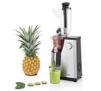 H.Koenig GSX18 Exprimidor vertical de frutas y verduras Sin BPA - Apertura ancha - Presión suave - 60 revoluciones - Función de marcha atrás - Motor silencioso - 400 W