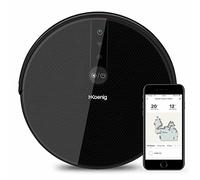 H.Koenig Gyro+ WaterMop robot aspirador conectado Wifi SWRC130 mopa limpiadora Inteligente Potente Silencioso Rápido, Autónomo 120min, 4 ciclos, programa semanal, filtro HEPA