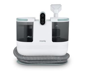 H.Koenig Limpiador Textil con Agua Caliente TWT88, Depósito Doble 1600mL y 950mL, Caudal de Agua 290mL/min, Temperatura hasta 60°C, 2 Niveles de Aspiración, 1200W