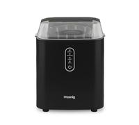 H.Koenig Máquina para Hacer Hielo KUB14, 12kg en 24h, 2 tamaños de cubitos, Compacta, Silenciosa 1L, Cubitos listos en 6min, Pala para hielo