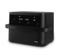 H.Koenig Oilfree Airfryer 2 XXL FRY960-10L (5L+5L), 8 Modos de Cocción, Ajustable 80-200°C, Temporizador 60min, Parada Automática, Pantalla Táctil, Rejillas Extraíbles Aptas para Lavavajillas