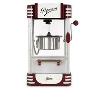 H.Koenig POP330 Maquina para Hacer Palomitas, Diseño Retro, Luz de Mantenimiento de Calor, Capacidad de Cacerola 50g en Acero Inoxidable, Puerta Magnetica, 360w