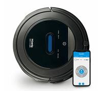 H.Koenig Robot Aspirador Conectado WiFi + fregona SWRC110 Watermop Inteligente Potente Silencioso Rápido, Autónomo 100min, 4 ciclos, Programa semanal, Filtro HEPA, detección de obstáculos