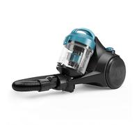 H.Koenig STC48, Aspirador ciclónico sin Bolsa, silencioso, Potente 700 W, 2L de Capacidad, Compacto y Ligero para Suelos Duros, alfombras y Mascotas, Filtro HEPA12, Azul