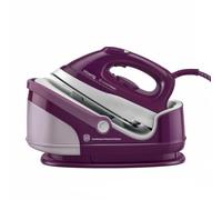 H.Koenig V8 Centro de planchado vertical de alta presión 8 bares, vapor continuo 100 g/min, autonomía ilimitada, suela cerámica, calentamiento rápido, 2400 W, depósito extraíble 1,7 L