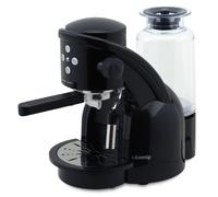 H.Koenig XPS15 Black - Máquina de café espresso, 1350 W, 15 bar, color negro