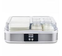 H. Koenig Yogurtera ELY120 12 potes (12×160 ml) programable, pantalla LCD, acero inoxidable
