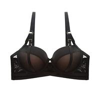 H & M Ropa de mujer material exterior ajustable, plegable, antiflacidez, anticaída y sujetador grande, azul oscuro, 40