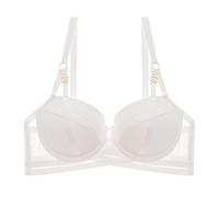 H & M Ropa de mujer material exterior ajustable, plegable, antiflacidez, anticaída y sujetador grande, Blanco, 40