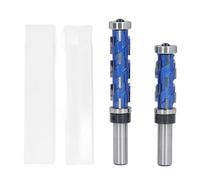 h m Router Bit with Double Bearing, 1/2 h ank Spiral mmer Bit, 3/4 h Diameter Carbide Cutting Tool, er and Lower Bearing Design for Woodworking, ludes