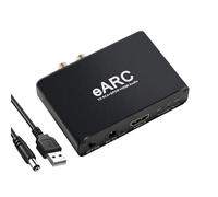 H.May HDMI eARC ARC Audio Converter,24bit/192KHz Audio Sampling Rate,ARC Audio Return, HD 5.1 and HD 7.1 Channels,RCA 3.5mm Audio Converter,Supports eARC & ARC inputs
