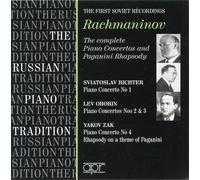 H.Neuhaus - Rachmaninov : Les 4 Concertos pour piano ; Rhapsodie sur un thème de paganini / Pianistes : Sviatoslav Richter ; Yakov Zak ; Lev Oborine