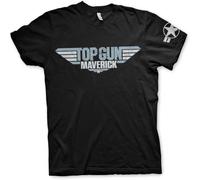 H.O. Top Gun Maverick Distressed Logo - Camiseta (XXL)
