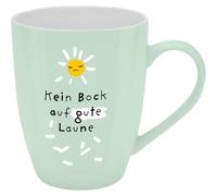 H:)PPY life Taza con diseño Kein Bock auf gute Laune, con cinta