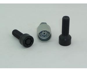 H&R Cerraduras De Llantas Cerradura De Llantas 2 Pzas. Negro M14x1,5x40 Bola R13