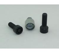 H&R Cerraduras De Llantas Cerradura De Llantas 2 Pzas. Negro M14x1,5x43 Bola R13