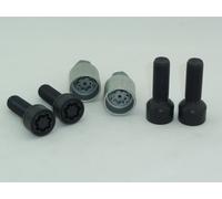 H&R Cerraduras De Llantas Cerradura De Llantas 4 Pzas. Negro M14x1,5x43 Bola R14
