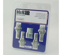 H&R Cerraduras De Llantas Juego De Cerraduras M12x1,25x36mm Plano 12253606KEY4|1