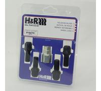 H&R Cerraduras De Llantas Juego Felgenschloss M14x1,5x27mm Bola B1452703KEY4|1
