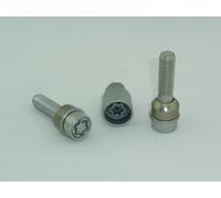 H&R Cerraduras Llanta Cierre de Llanta 2 Pcs. Plata M14x1, 5x60 Plano Bew Cono