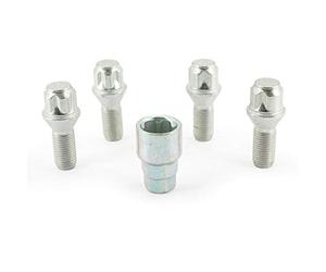 H&R Juego de Tornillos Antirrobo M14x1.50x26mm Cónico - 4 Tornillos Antirrobo In daptador