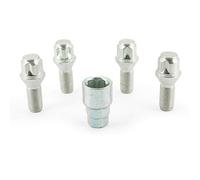 H&R Juego de Tornillos Antirrobo M14x1.50x26mm Cónico - 4 Tornillos Antirrobo Incl. Adaptador