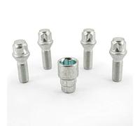 H&R Juego de Tornillos Antirrobo M14x1.50x31mm Cónico - 4 Tornillos Antirrobo Incl. Adaptador