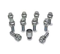 H&R Juego de Tornillos de Rueda Esféricos con asiento móvil R14 M14x1.50 - Longitud 30mm - 10 Piezas (pe. compatible con Audi Q3, Q5) - incl. Tornillos Antirrobo