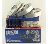 H&R Separadores 30 / 60mm Plata para VW Bus T2 T3 Set Delant.+Trasero Komplett