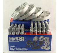 H&R Separadores 40 / 50mm Plata para VW Passat 35i Polo 6R 9N