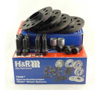 H&R Separadores De Eje 20/40mm Negros Para A3 TT León Octavia Superb Golf Passat