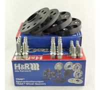 H&R Separadores De Eje 20/50mm Negros Para Arosa Ibiza Golf Lupo Passat Polo