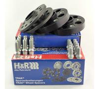 H&R Separadores De Eje 30/50mm Negros Para A2 A3 TT León Fabia Octavia Golf Bora