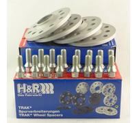 H&R Separadores De Eje 40/40mm Plata Para Fiat Uno Ford Ka Lancia Div.