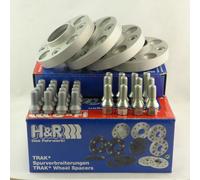 H&R Separadores De Eje 40/50mm Plata Para Sander Clio Megane Modus Twingo Smart