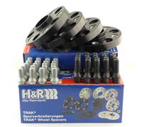 H&R Separadores De Eje 45/50mm Negros Para BMW X5 Tipo X5 (F15) X6 F16