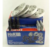 H&R Separadores De Ejes 30/44mm Plata Para Audi Q5 SQ5 Tipo 8R 8R1 Q7 SQ7 4M