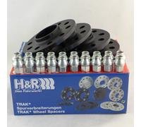 H&R Separadores De Ejes 36/36mm Negros Para Jeep Wrangler Tipo JK JL