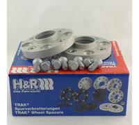 H&R Separadores de Rueda 60mm Plata para Audi 80 100 200