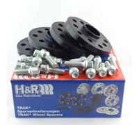 H&R Separadores Delant. + De Eje Trasero ABE para MB Clase C 205 40mm Negro / Si