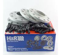 H&R Separadores Delant. + Eje Trasero ABE para BMW i3 8 2er 5er 7e 40mm Plata /