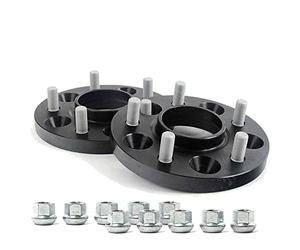 H&R Sistema-DRM Separadores de Ruedas 40mm por eje - Anclaje 5x114,3 - Buje 67,1mm - Tornilleria M12x1,5 - compatible con Citroën/Hyundai//Kia/Mazda/Mitsubishi/Peugeot - Negro