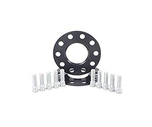 H&R Sistema-DRS-MZ Separadores de Ruedas 28mm por eje - Anclaje 5x114,3 - Buje 64,0mm - Tornilleria M14x1,5 - compatible con Tesla - Negro