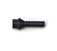 H&R Tornillo de Rueda Cónico M12x1.50 - Longitud 48mm - Negro