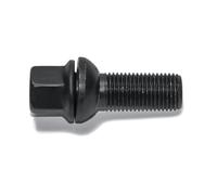 H&R Tornillo de Rueda Esférico con Asiento móvil R13 M14x1.50 - Longitud 48mm - Negro (PE. Compatible con Audi S5)