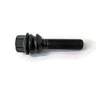 H&R Tornillo de Rueda Esférico con asiento móvil R14 M14x1.50 - Longitud 29mm - Negro